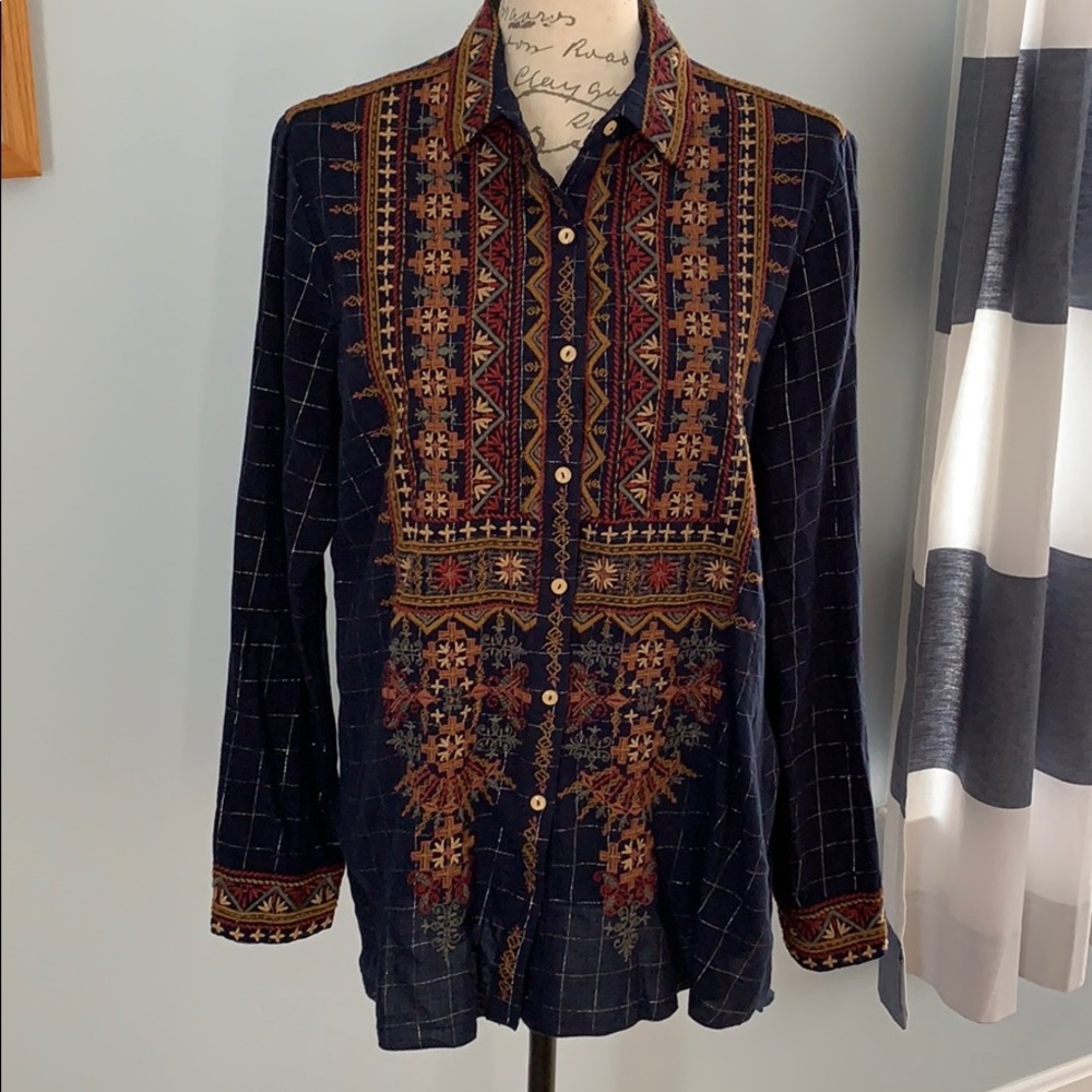 Johnny Was Workshop Magdalene Blouse